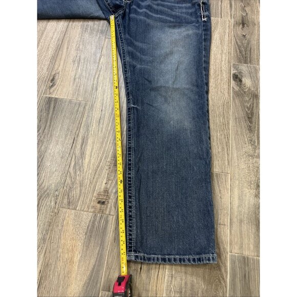 Ariat Men's Relaxed Boot Cut M4 Size 42x32 Blue Jeans - Picture 9 of 11